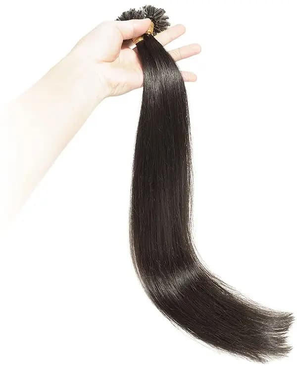 U Tip Premium Double Drawn Straight Hair | 100% Original Permanent Hair Extensions | 100gm - Ridhaav Hair Studio