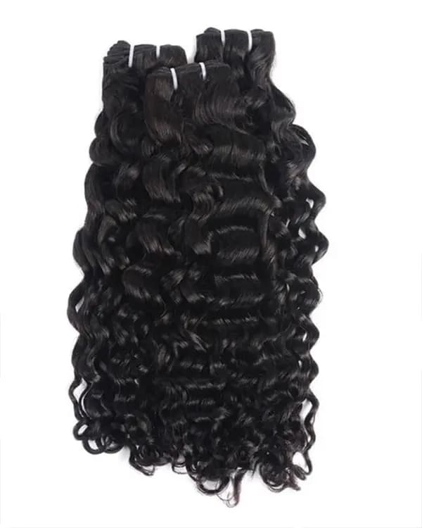 Machine Weft Double Drawn Curly | 100% Original Permanent Hair Extensions | 100gm - Ridhaav Hair Studio