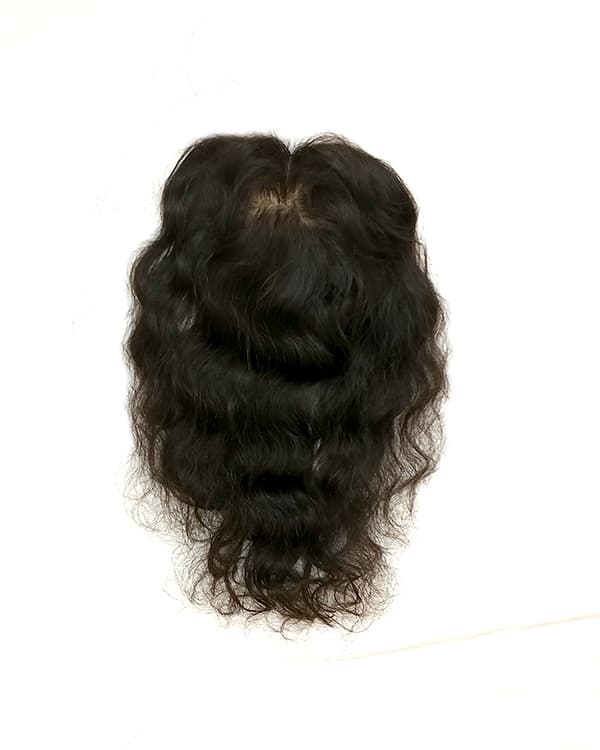 4"x4" Curly Hair Topper – 100% Human Hair Extensions for Natural Coverage | Ridhaav Hair Studio
