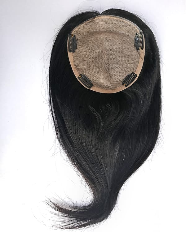 6x6 Hair Topper for Thinning Hair – 100% Human Hair Extensions for Full Crown & Frontal Coverage | Ridhaav Hair Studio