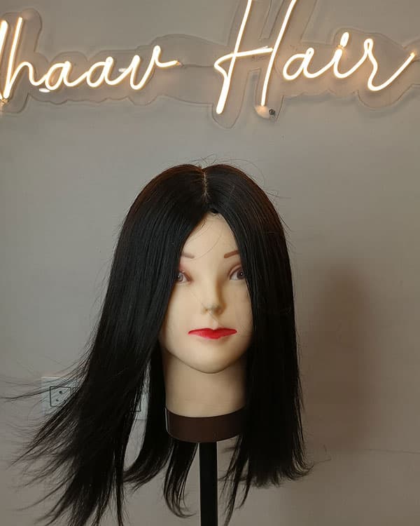 Silk Base Wig – 100% Human Hair Wig for Natural Hairline & Undetectable Scalp | Length - 24IN | Ridhaav Hair Studio