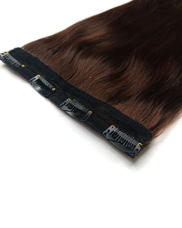 4 Clip Ear-to-Ear Straight Clip-In Hair Extensions | 100% Virgin Hair | 100g – Ridhaav Hair Studio